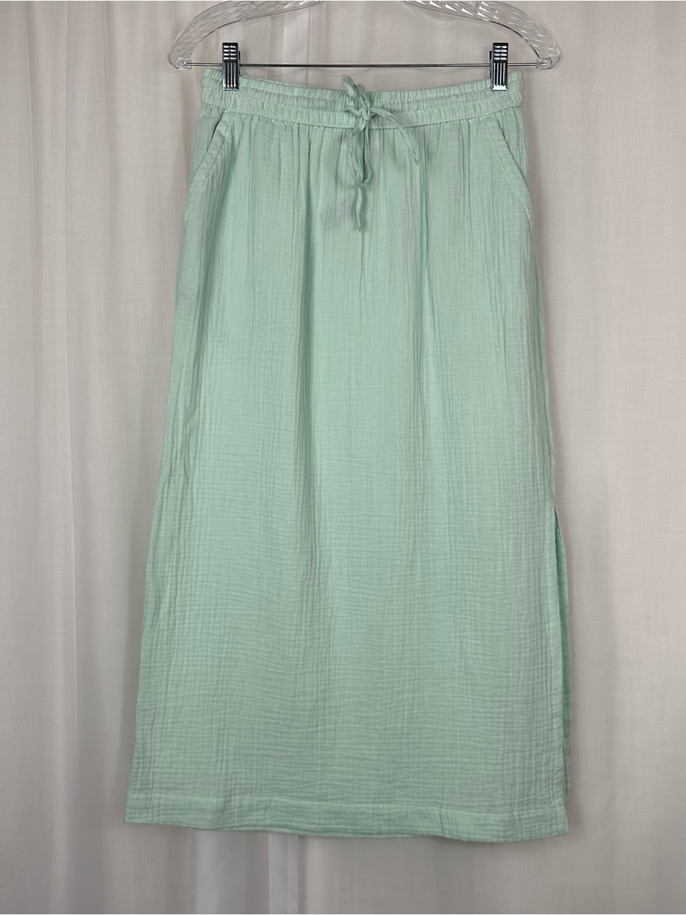 Universal Thread Cotton Gauze Midi Pencil Skirt S Seafoam Mint Green Cover Up